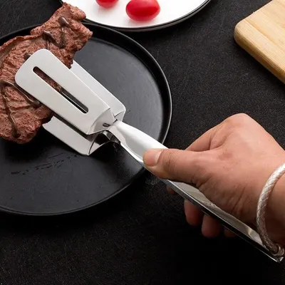 Stainless Steel Metallic Food Clip (1 Pc)