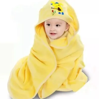Cartoon Design Baby Soft Hooded Towel
