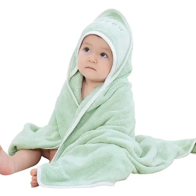 Cartoon Design Baby Soft Hooded Towel