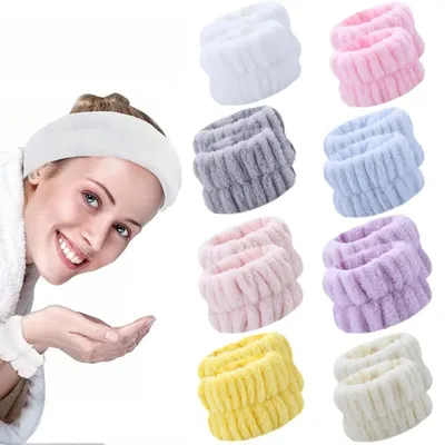 Washable Wrist Stylish Towel Band  (2 Pc)