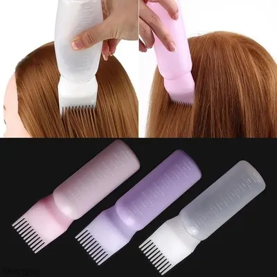 Plastic Hair Dye Refillable Bottle Oil Applicator