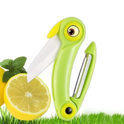 2 in 1 Stainless Steel Folding Knife and Peeler