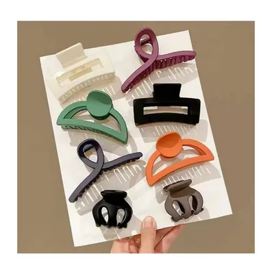 Girls Regular Wire Matte Hair Clip Set (8 pcs)