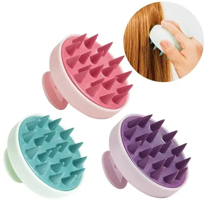 Silicone Scalp Massager Brush ( 1 Pc)