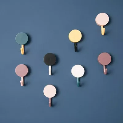 Colorful Wall Hook Set (10 Pc) 