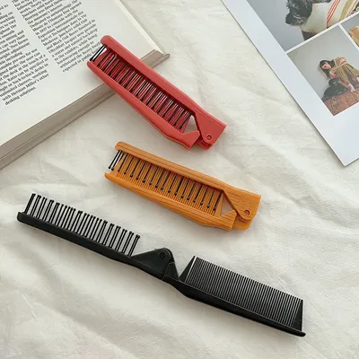 Foldable Hair Brush Double Head Comb Styling Tool (1 pc)