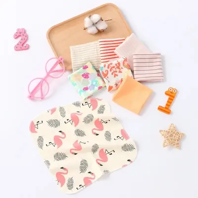 Baby Soft Square Shape Cute Wash Cloths Set (8 pcs)