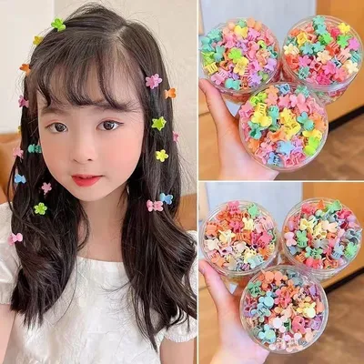 50 pcs Lovely Stylish Baby Girls Mini Hair Clips