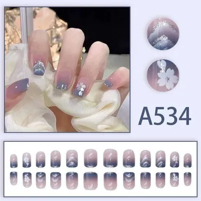 1 Set False Nails Set (24 Pcs)