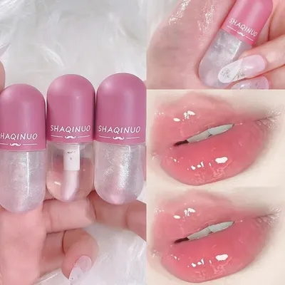Mini Capsule Color Changing Glitter Lip Gloss