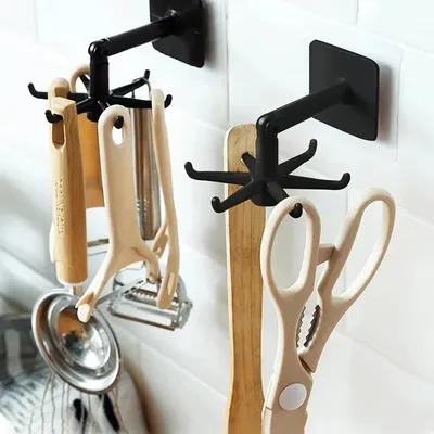360° Rotating Kitchen Wall Mounted Hook (1 pc)