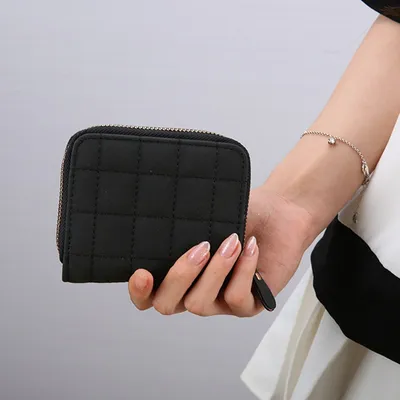 Mini Fashion Short Zipper Coin Purse Wallet 