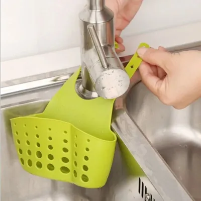 Kitchen Sink Sponge Holder Storage Basket (1 Pc)