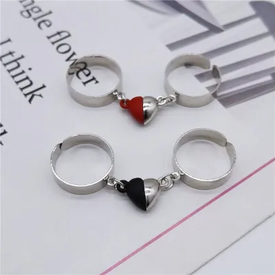  Couple love magnetic adjustable finger rings