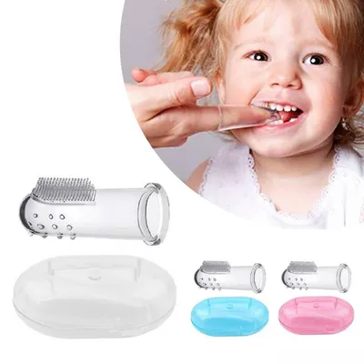Silicone Finger Soft Toothbrush For Baby (1 pair)