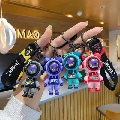  1 Pc Robot Cartoon Keyring 