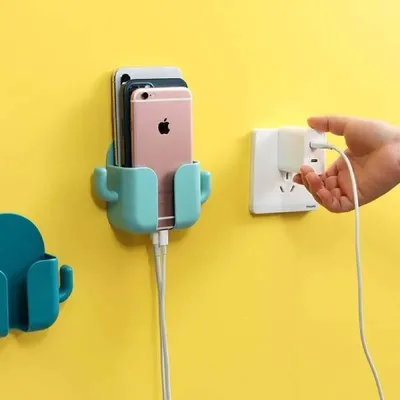  1 Pc Phone Plug Charging Wall Stand Holder