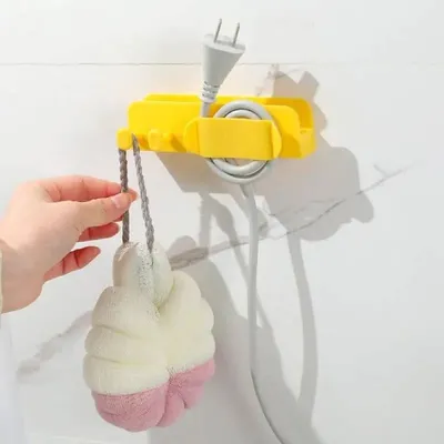 Adhesive Multifunctional Charger Hook Smartphone Holder & Cable Organizer