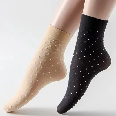  Stylish Chinese Dot Socks For Women (1 pair)