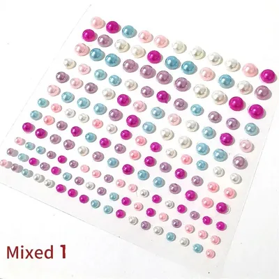 Adhesive Hair and Face Pearl Sticker (1 pata )
