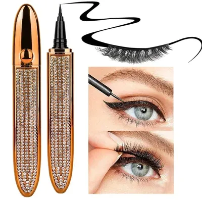 2 in 1 Magic Eyelashes Eyeliner Pen 