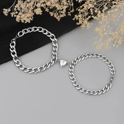 Couple Magnetic Chain Love Bracelet (2 pc)