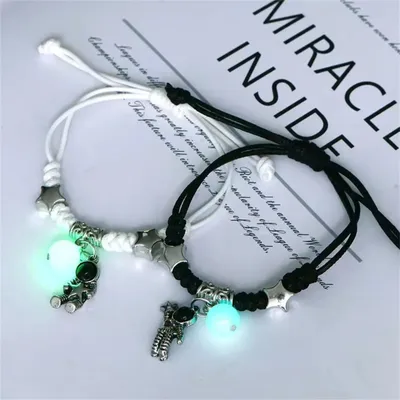 Fashion Luminous Adjustable Couple Bracelet (2 Pc)