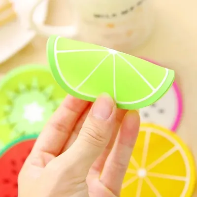 3 pcs Colorful Silicone Fruit Coaster Pad