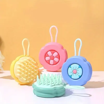 1 pc Hair Scalp Massager Soft Silicone Brush