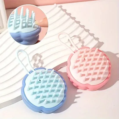 1 pc Hair Scalp Massager Soft Silicone Brush