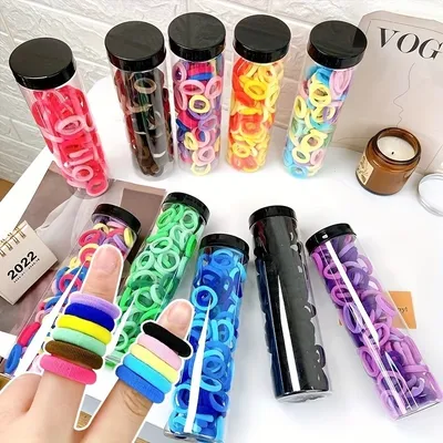 Multicolor Mini Rubber Band Set for Kids (100 pcs)