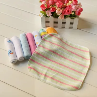 8 Pcs Soft Cotton Baby Towel Set