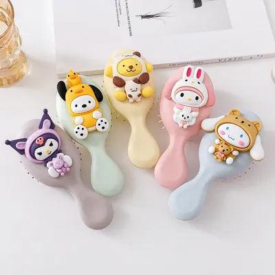 Cartoon Mini Soft Bristles Hair Comb (1 pc)