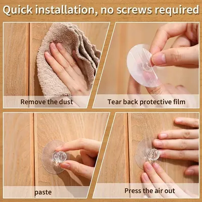 Crystal Drawer Handle Diamond wall hook (10 pcs)