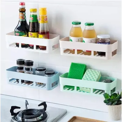 Wall Hanging Organizer Shelf for Kitchen & Bathroom