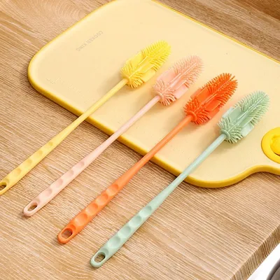 Long Handle Silicone Bottle Cleaning Brush (1 pc)
