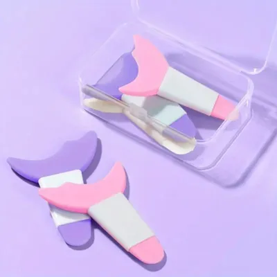 Eyeliner Mascara Applicator Multifunctional Silicone Tool (2 pc)