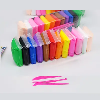 12 Color Ultra Light Modeling Clay with Tools For Children