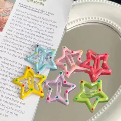 Star Geometric Mini Hairpins Set For Baby (12 pcs)