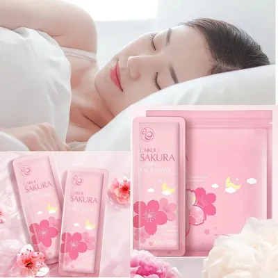 5 pcs Sakura Sleeping Face Mask