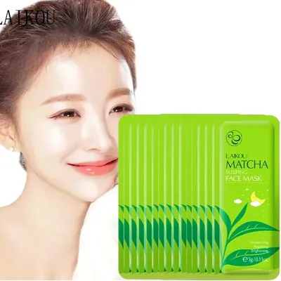 LAIKOU Matcha Sleeping Facial Mask (5 pcs)
