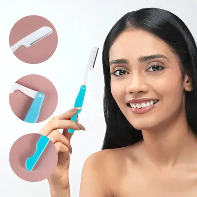 Multicolor Folding Hair Remover Eyebrow Razor(3 pcs)