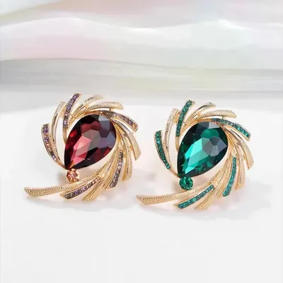 Rhinestone Lapel Colorful Hijab Pin/Brooch