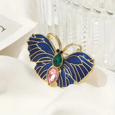 Vintage Enamel Butterfly Alloy Brooch/Pin