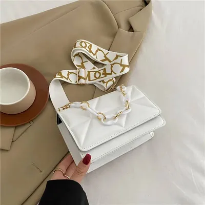 Chain Square Design Ladies Handbag