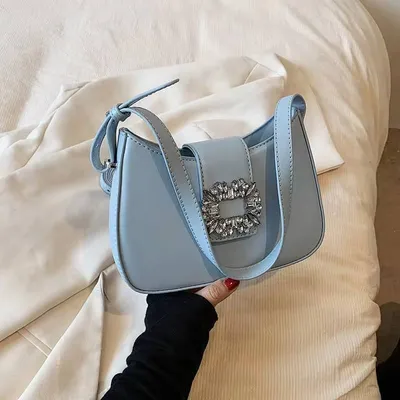 Rhinestone Decorative Shoulder Messenger Bag