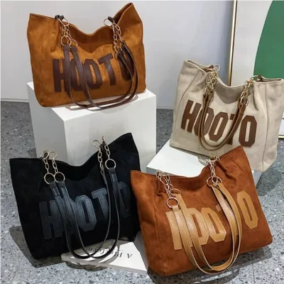 Large Capacity Casual Shoulder Hooto Bag
