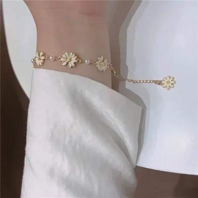 Korean Sweet Simple Flower Daisy Bracelet