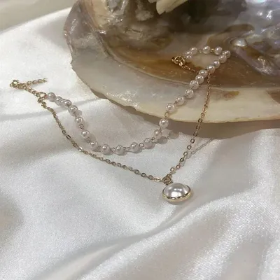 Generic Retro Double-Layer Pearl Bracelet