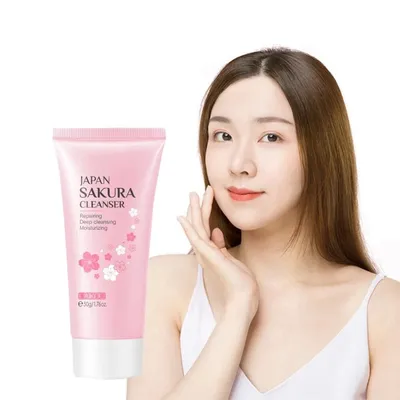 LAIKOU Japan Sakura Deep Cleansing Moisturizing Face Cleanser